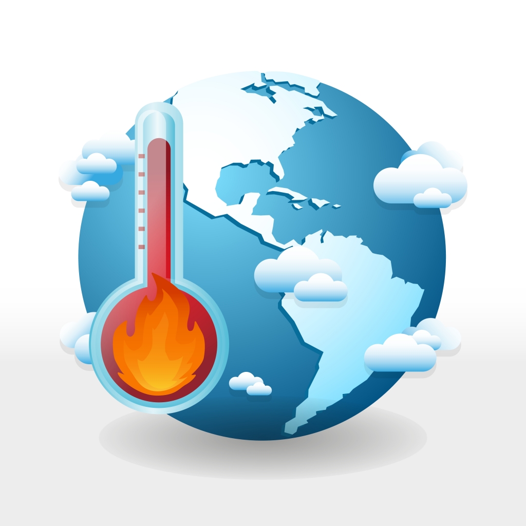地球と温度計