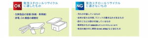 発泡スチロールの分別方法